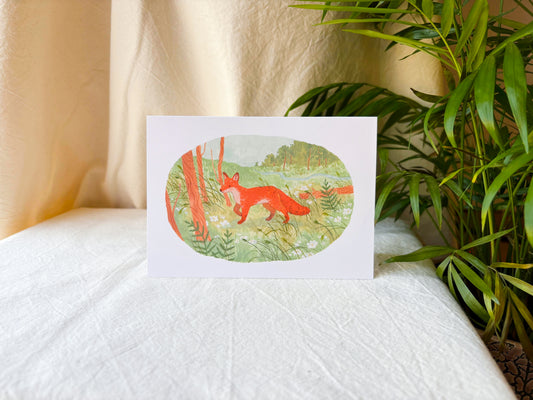 Fox In The Forest Card