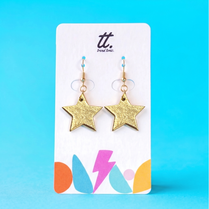 Mini Silver Star Earrings