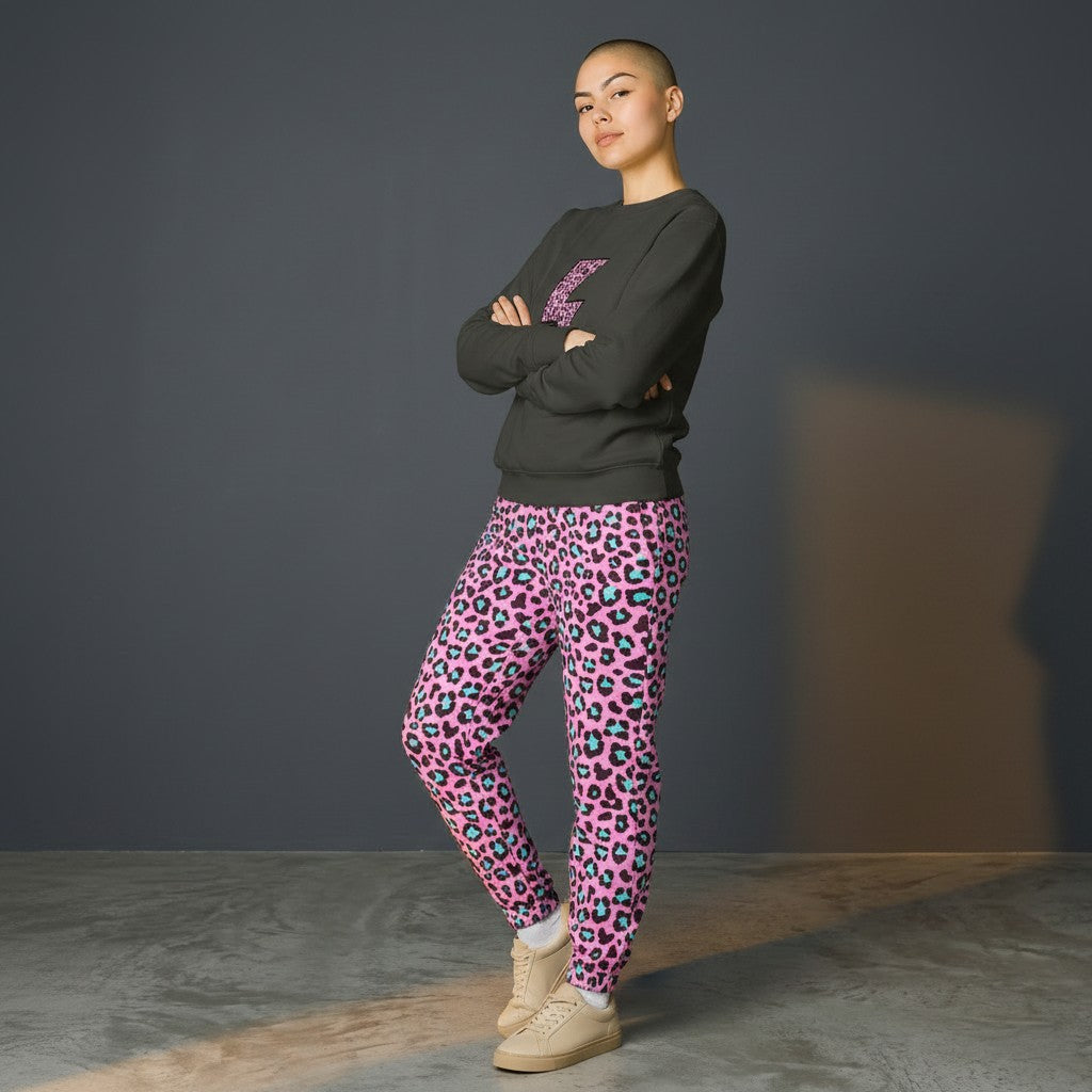 Vintage Black Leopard Lightning Sweatshirt