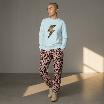 Sky Blue Leopard Lightning Sweatshirt
