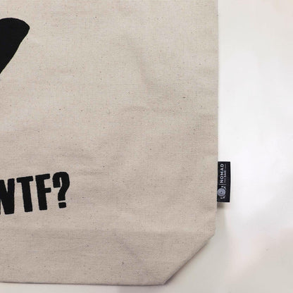 Iconic WTF Black Cat Tote Bag
