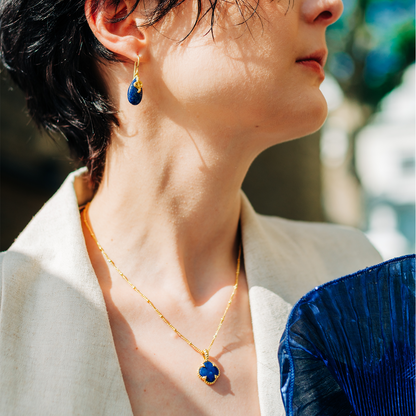 Tyche Gemstone Necklace: Pariba Onyx