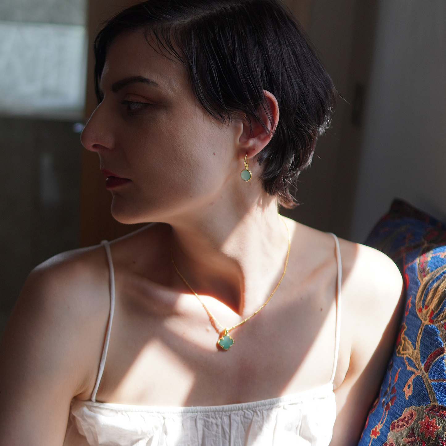 Tyche Gemstone Necklace: Lapis