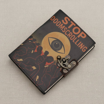 Leather Notebook – Stop Doom Scrolling
