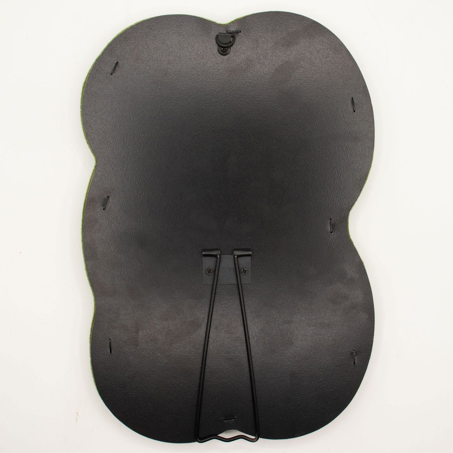 Black guitar case on a white background