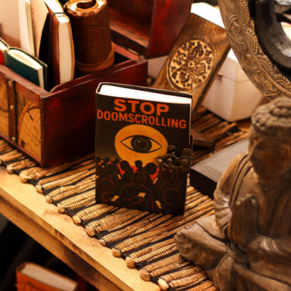 Leather Notebook – Stop Doom Scrolling