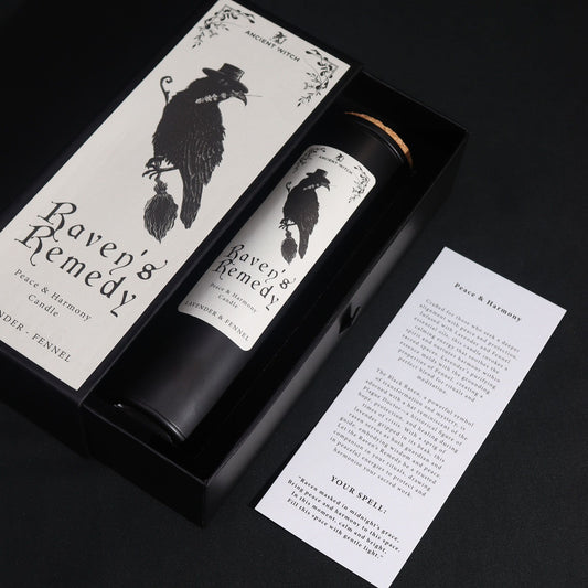 Ravens' Remedy Ancient Witch Ritual Candle
