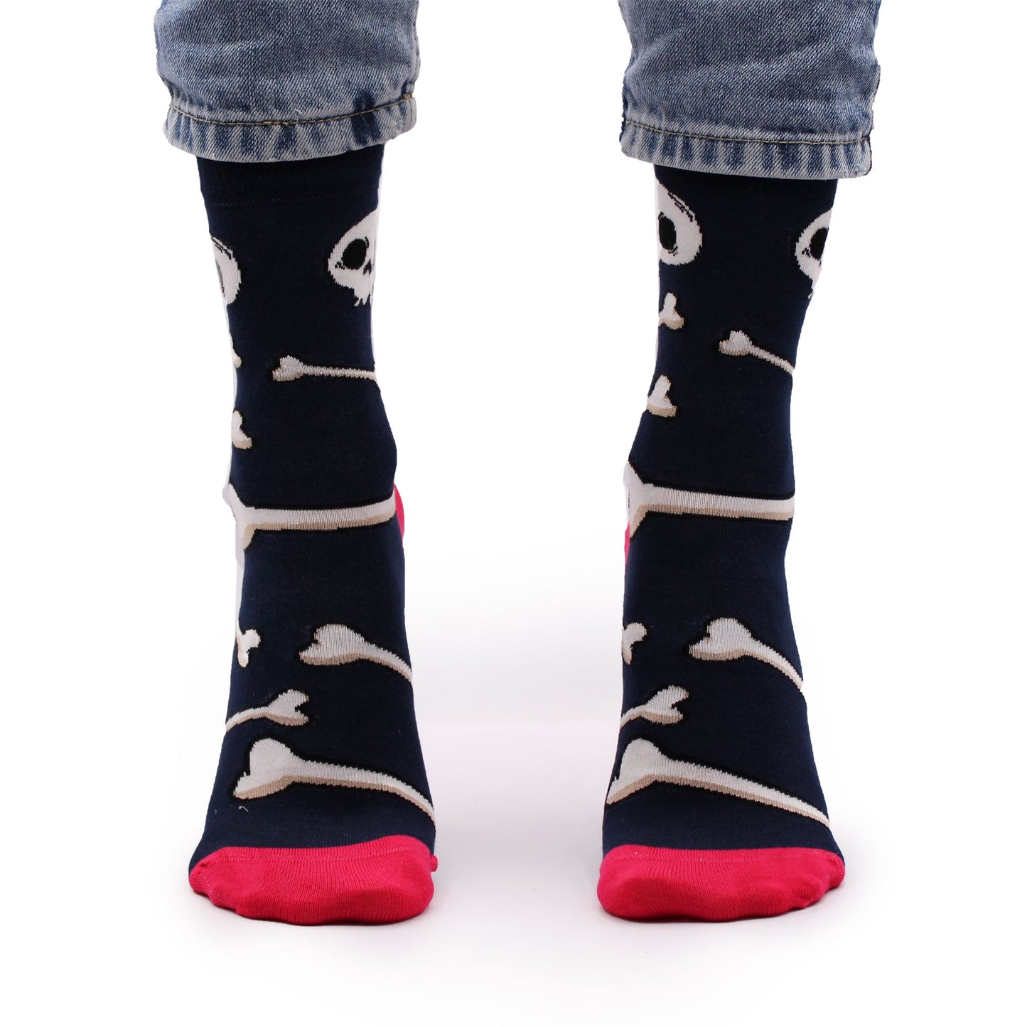 Skulls and Bones Bamboo Socks - S/M