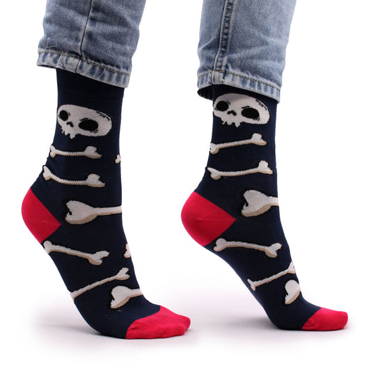 Skulls and Bones Bamboo Socks - S/M