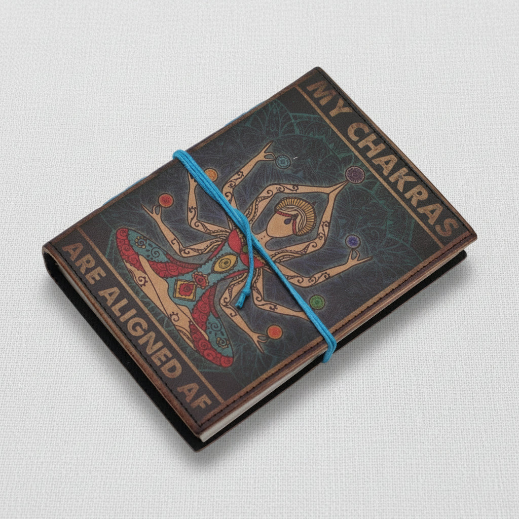 Leather Notebook – My Chakras Are Aligned AF