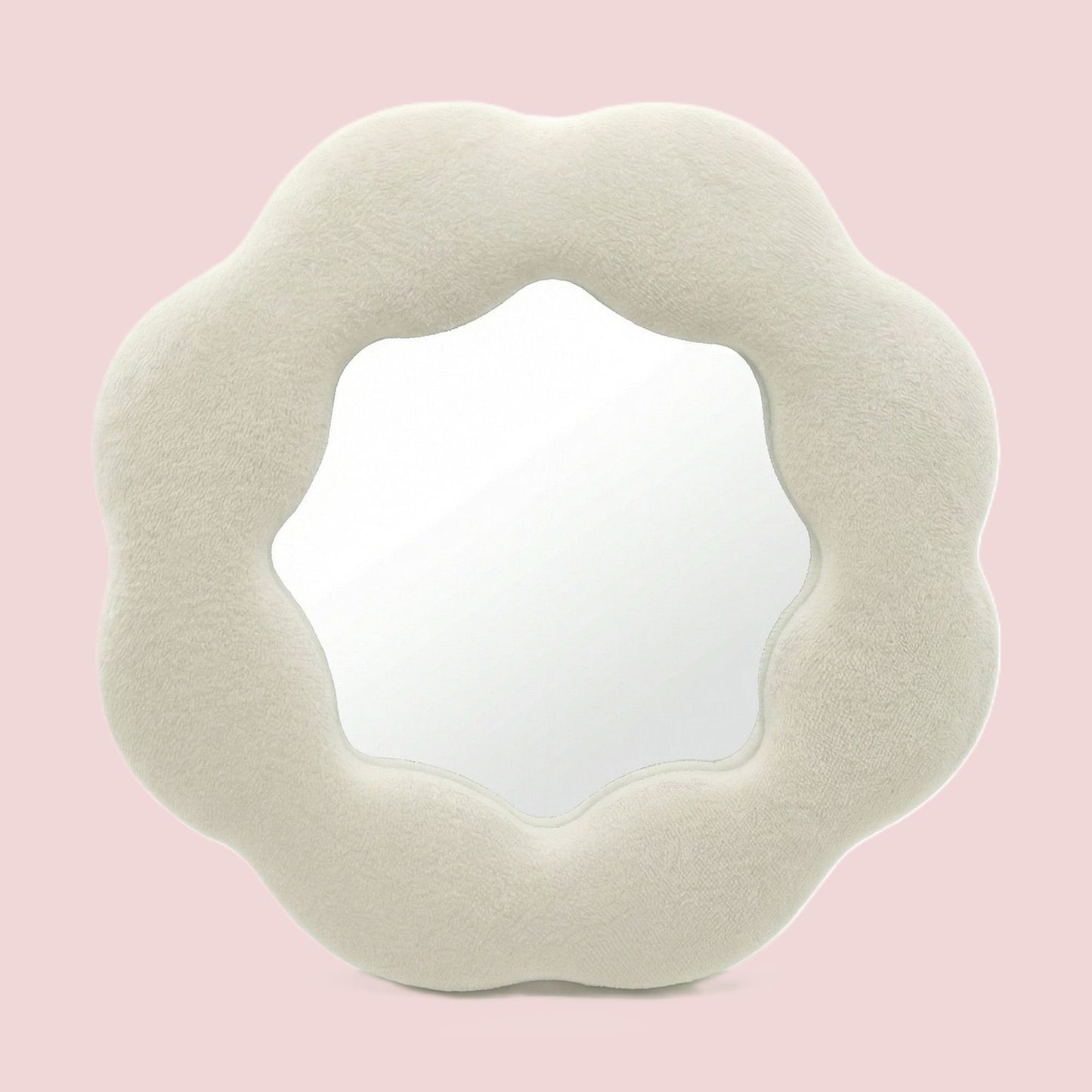 Flower Soft Squiggly Mirror – Stone