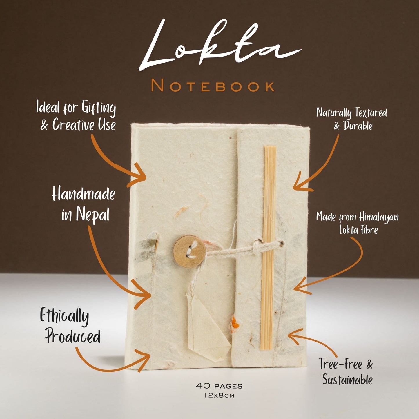 Lokta Paper Mixed Flowers Notebook – Mini
