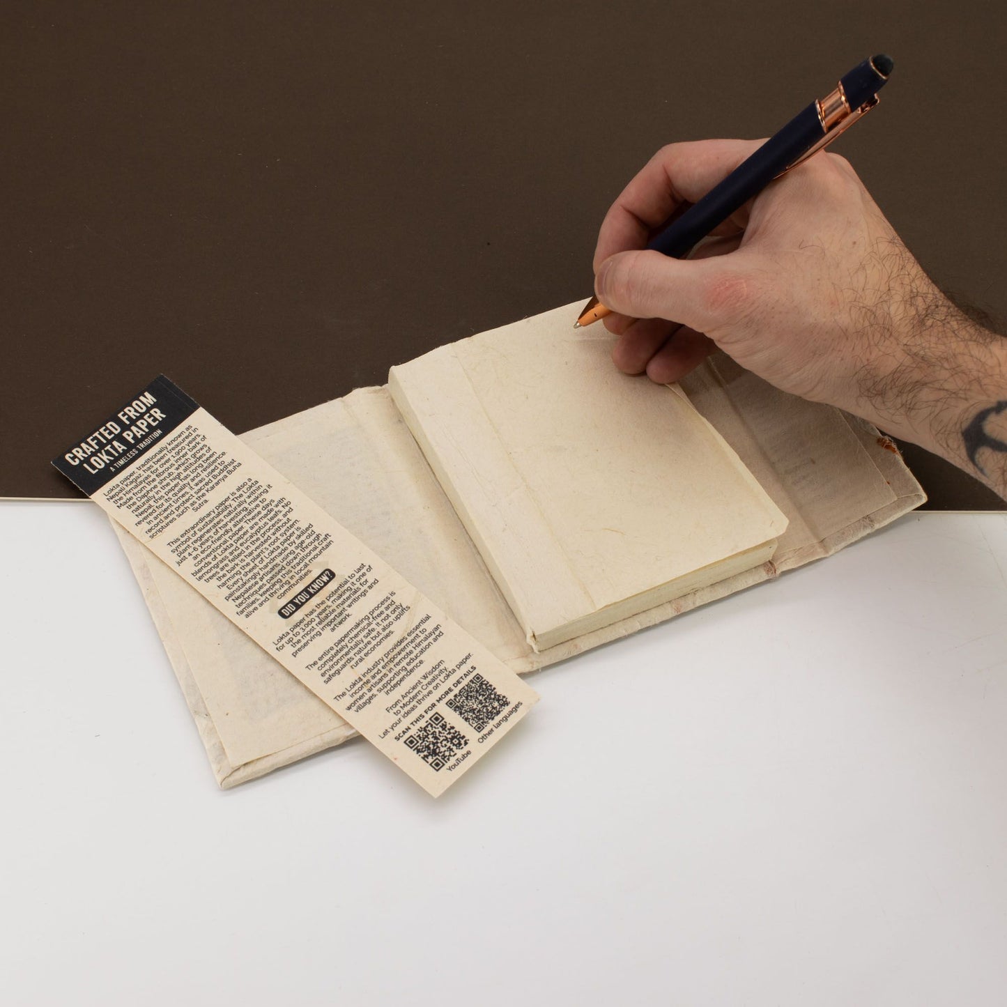 Lokta Paper Mixed Flowers Notebook – Mini