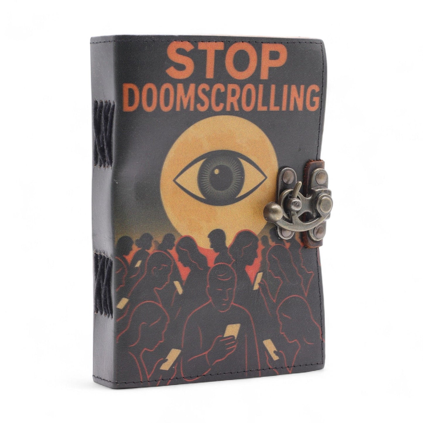 Leather Notebook – Stop Doom Scrolling