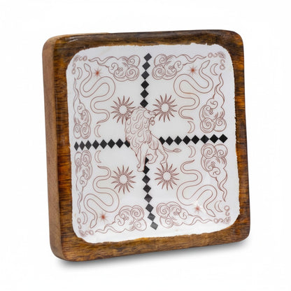 Hop Hare Large Enamelled Trinket Tray - Lion & Snakes