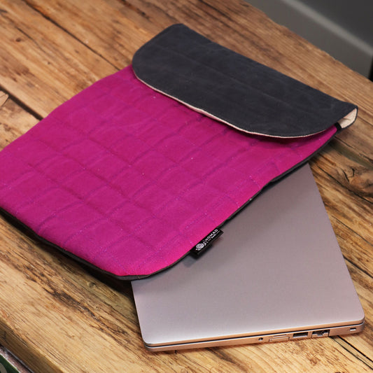 Hot Pink Quilted Tech Pouch