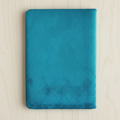 Light Blue Velvet Notebook - Embrace The Journey