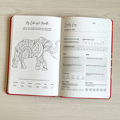 White Wellness Journal - Rose Gold Tree of Life