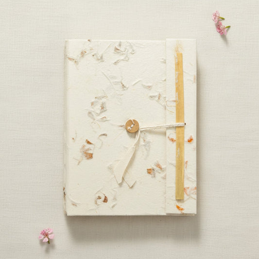 Lokta Paper Mixed Flowers Notebook – Large