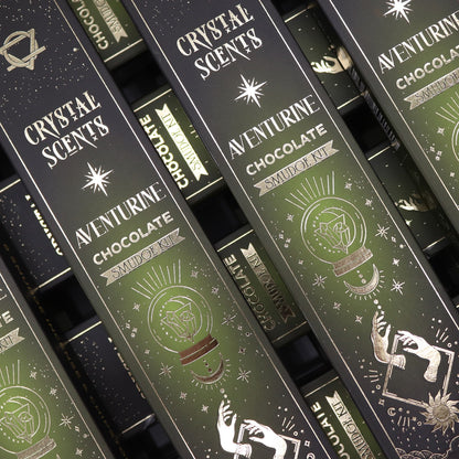 Aventurine Crystal Scents Smudge Incense - Chocolate