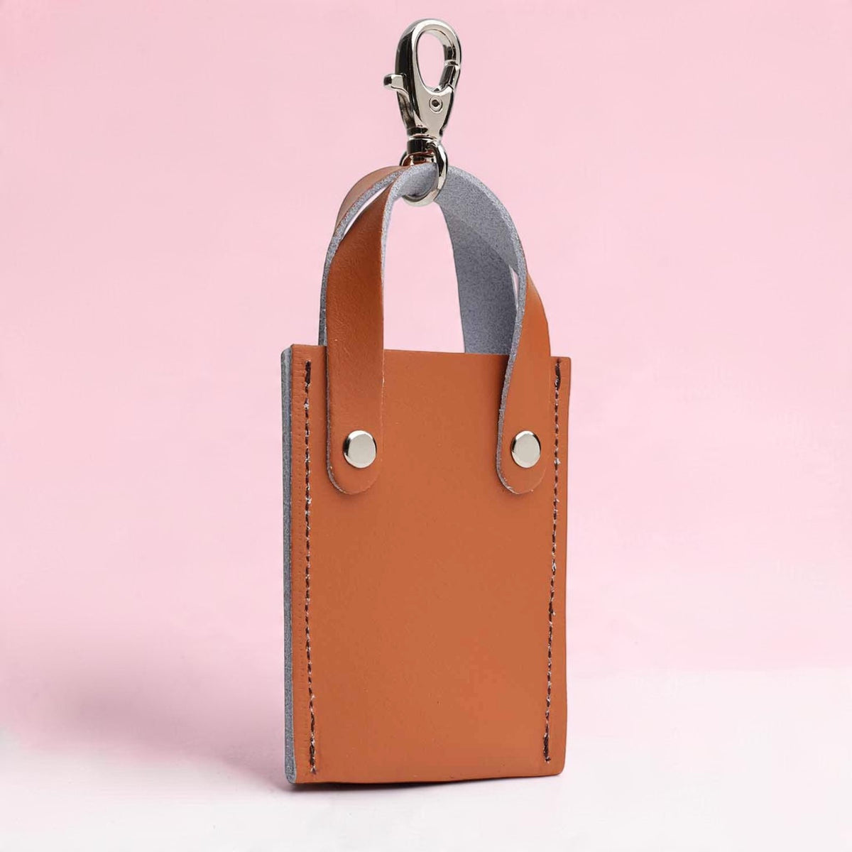 Mini Tote Bag Charm - Burnt Orange