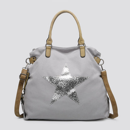 Mist Canvas Star Tote