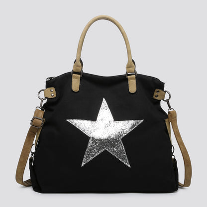 Night Canvas Star Tote
