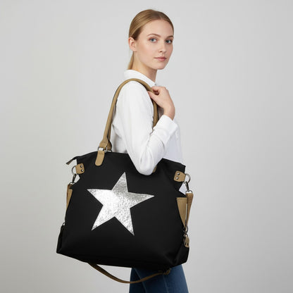 Night Canvas Star Tote
