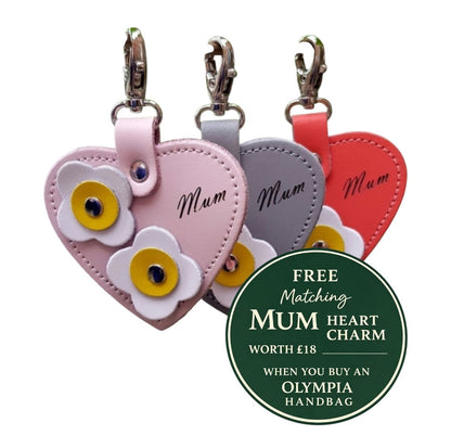 Olympia Handmade Leather Bag - Magenta