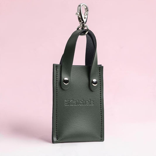 Mini Tote Bag Charm - Ivy Green