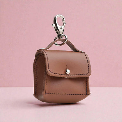 Mini bag charm - Chestnut