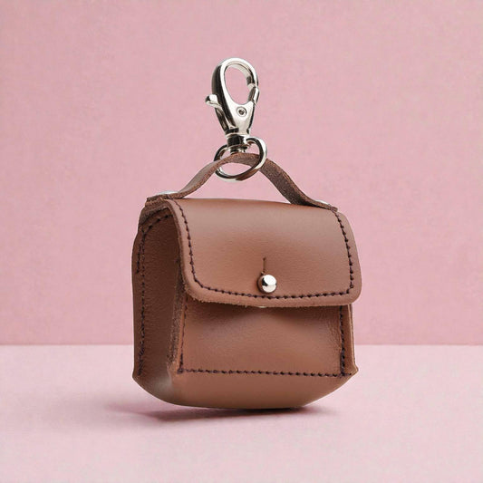 Mini bag charm - Chestnut