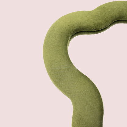 Large Cloud Soft Squiggly Mirror - Moss Green