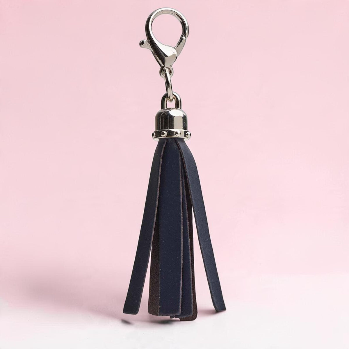 Mini Tassel Bag Charm - Navy
