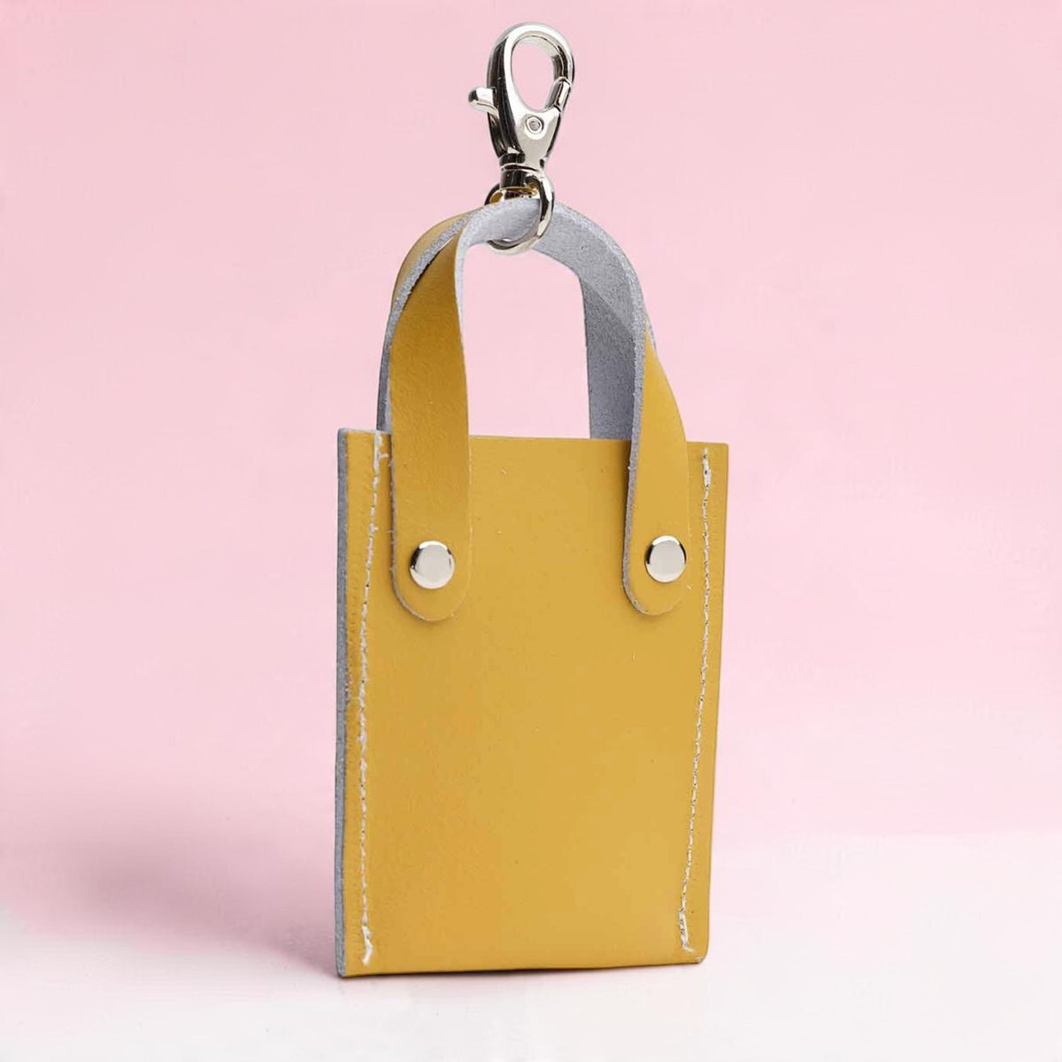 Mini Tote Bag Charm - Ochre Yellow