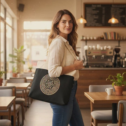 Chocolate Freedom Chakra Stonewash Tote Bag