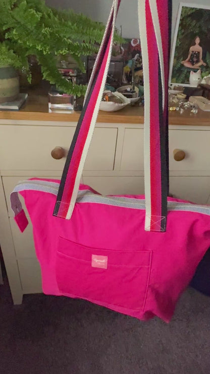 Berry Riot Shoulder Tote