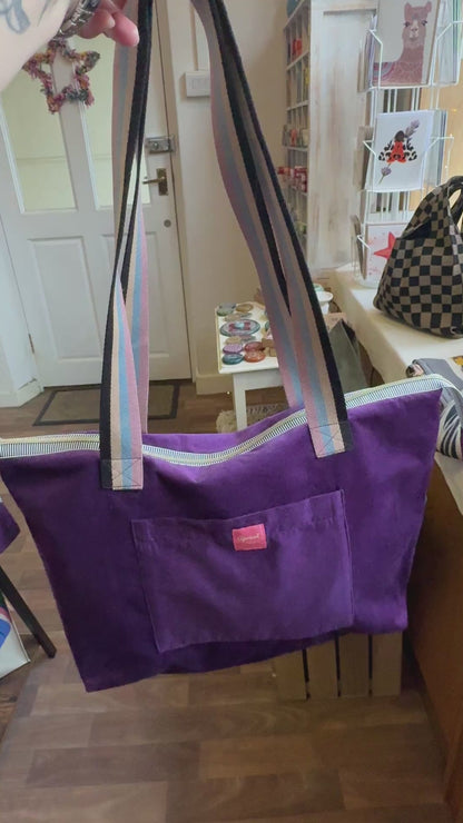 Twilight Bloom Shoulder Tote