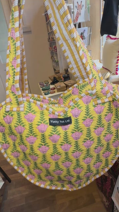 Babla Boho Heart Kantha Bag