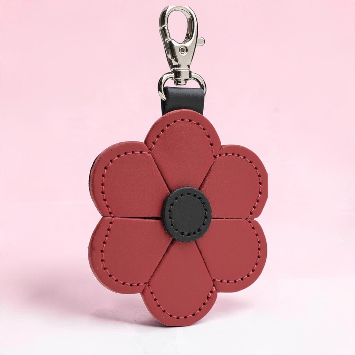 Flower Bag Charm - Red Poppy
