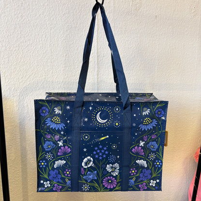 Starry Garden Shoulder Tote
